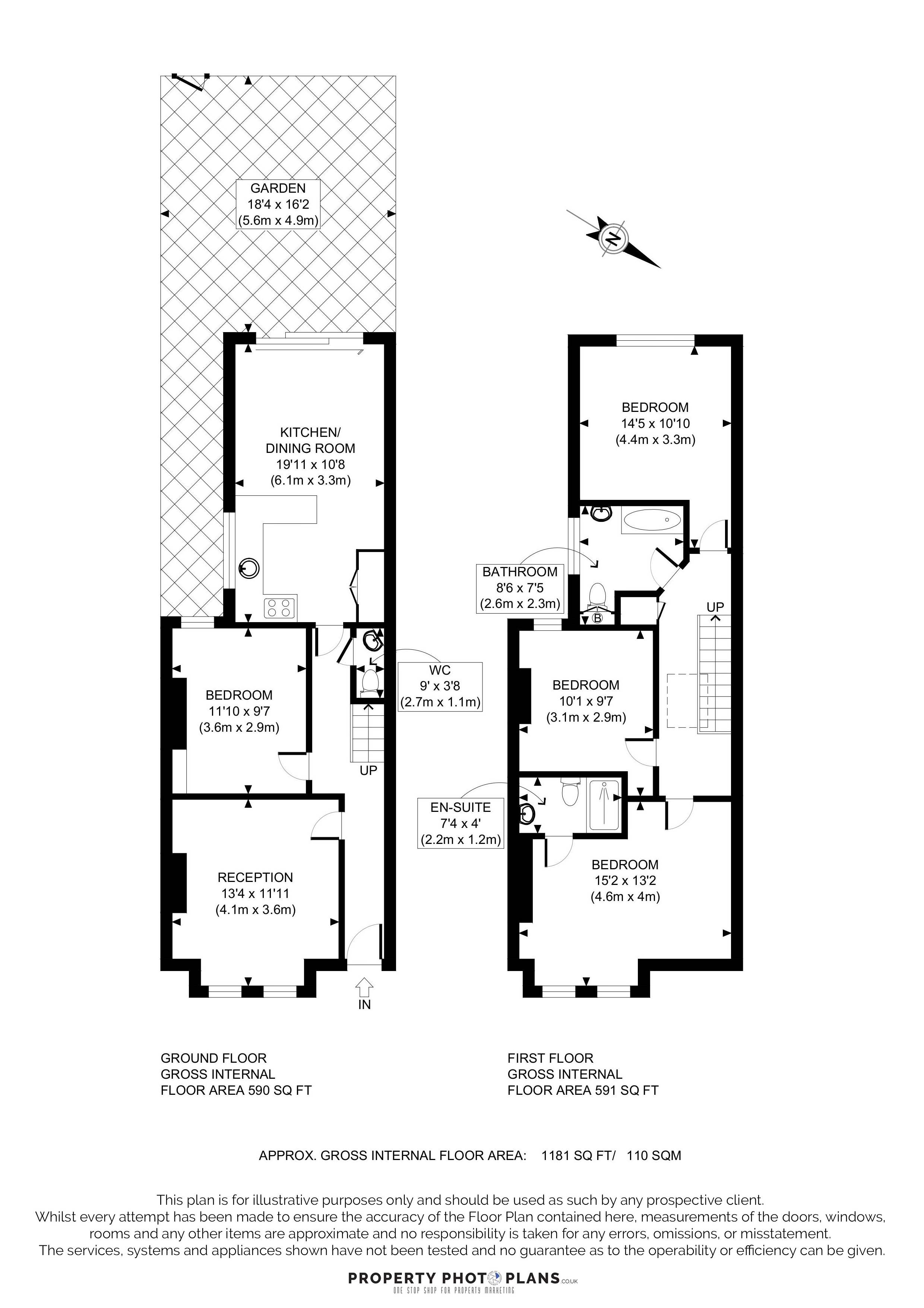 23, Ivy Crescent, Chiswick floorplan