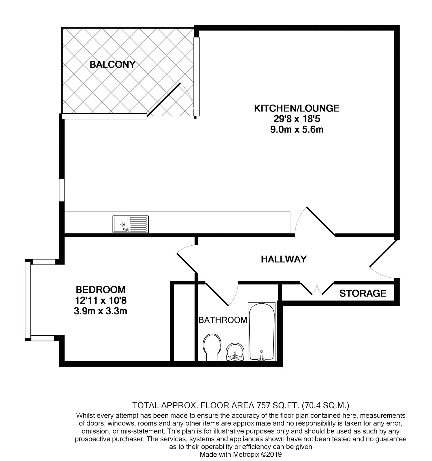 1 Bedrooms Flat to rent in Caro House, 6 Watteau Square, Croydon CR0