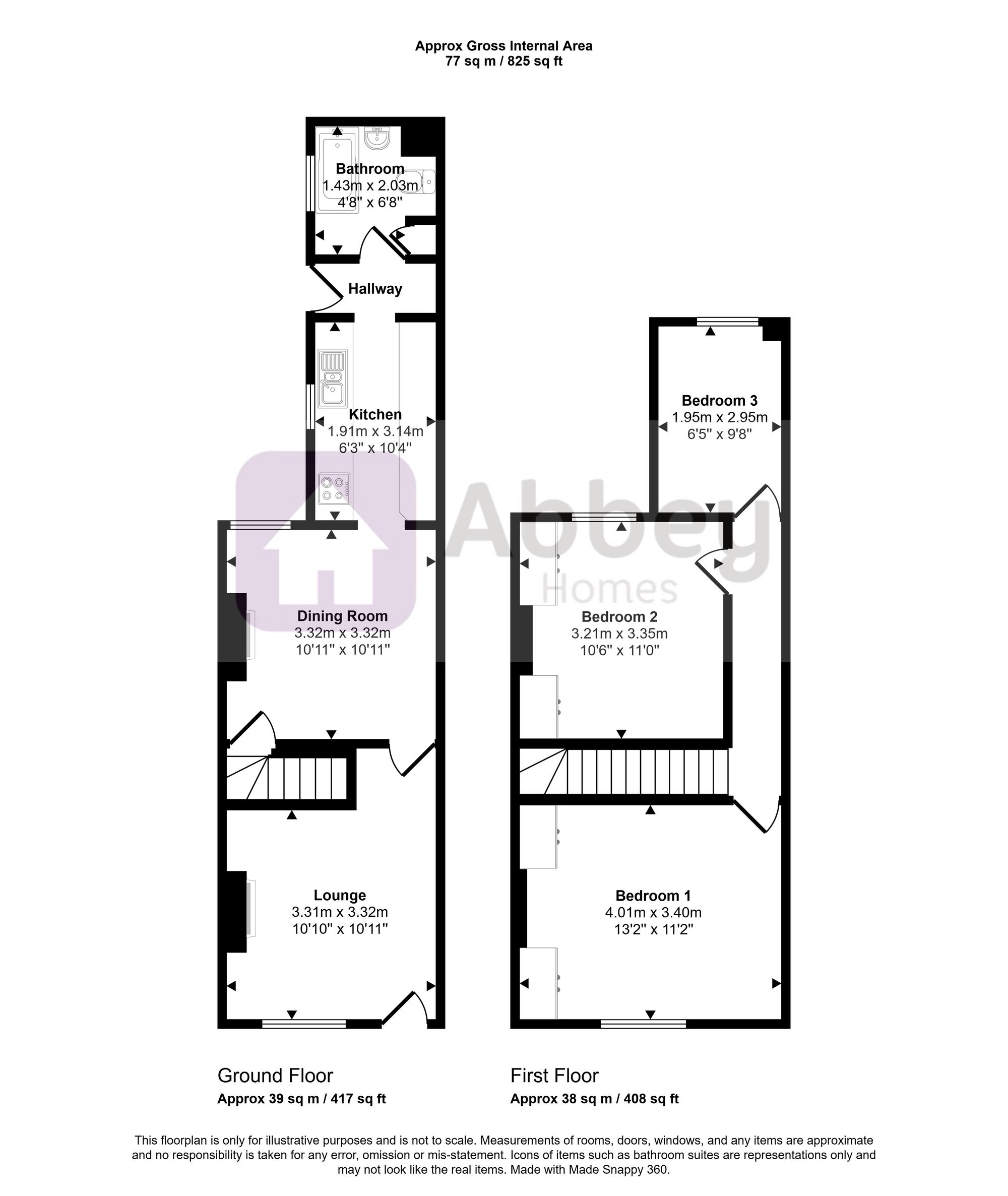 38 Corporation Road, Leicester floorplan