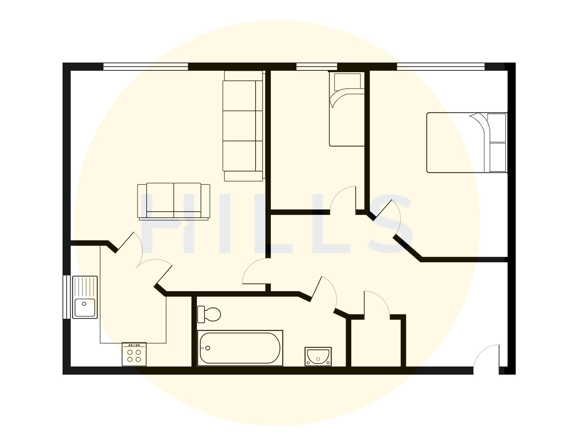 4 Hatherton Court, Manchester floorplan