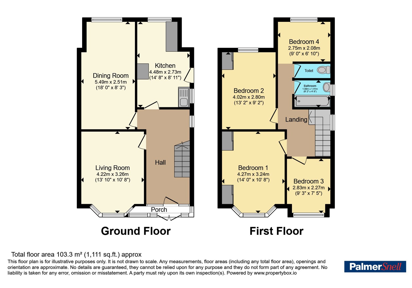 27, Hillbrow Road, Dorset floorplan