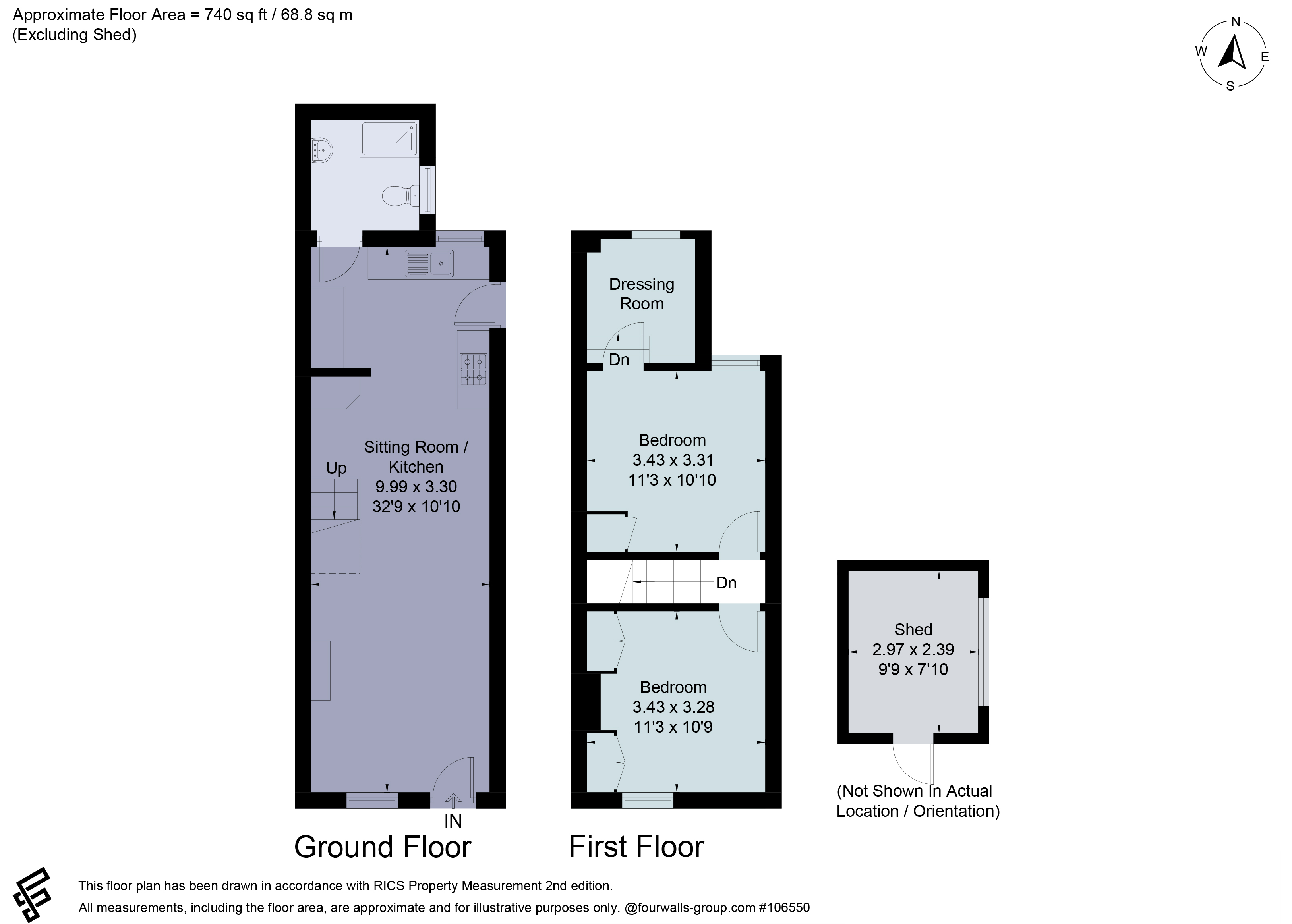 2, Myrtle Cottages, Witley floorplan