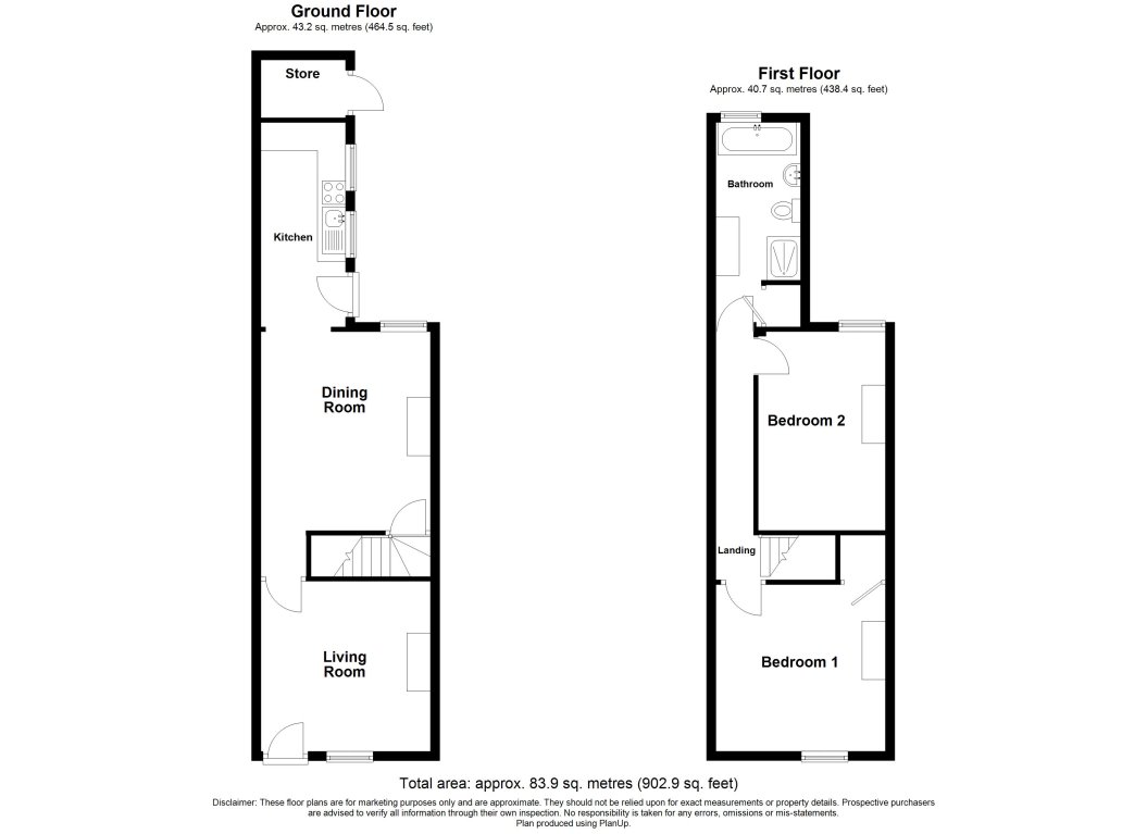 93, Church Lane, Nottingham floorplan
