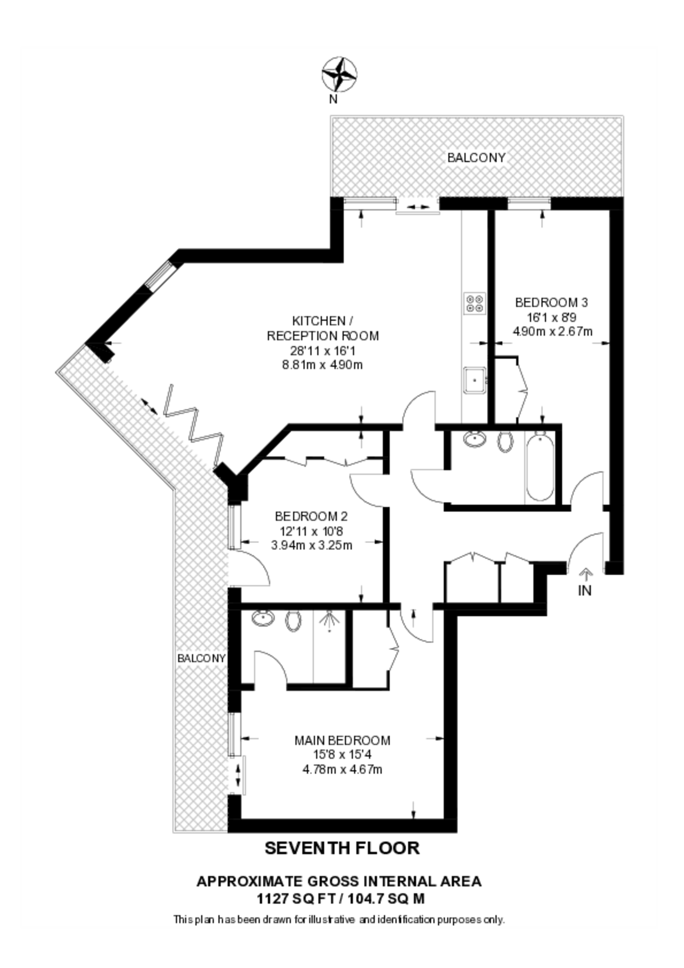 Riverside Quarter, SW18, Putney floorplan