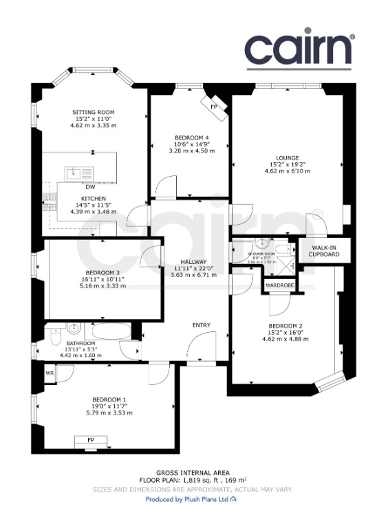 2/2, 4, Southpark Avenue, Glasgow floorplan