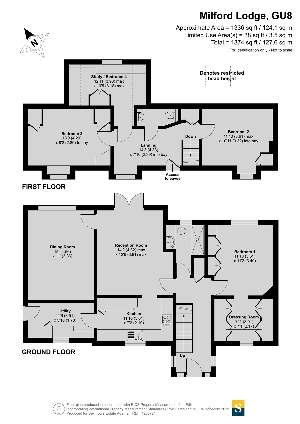 1, Milford Lodge, Godalming floorplan