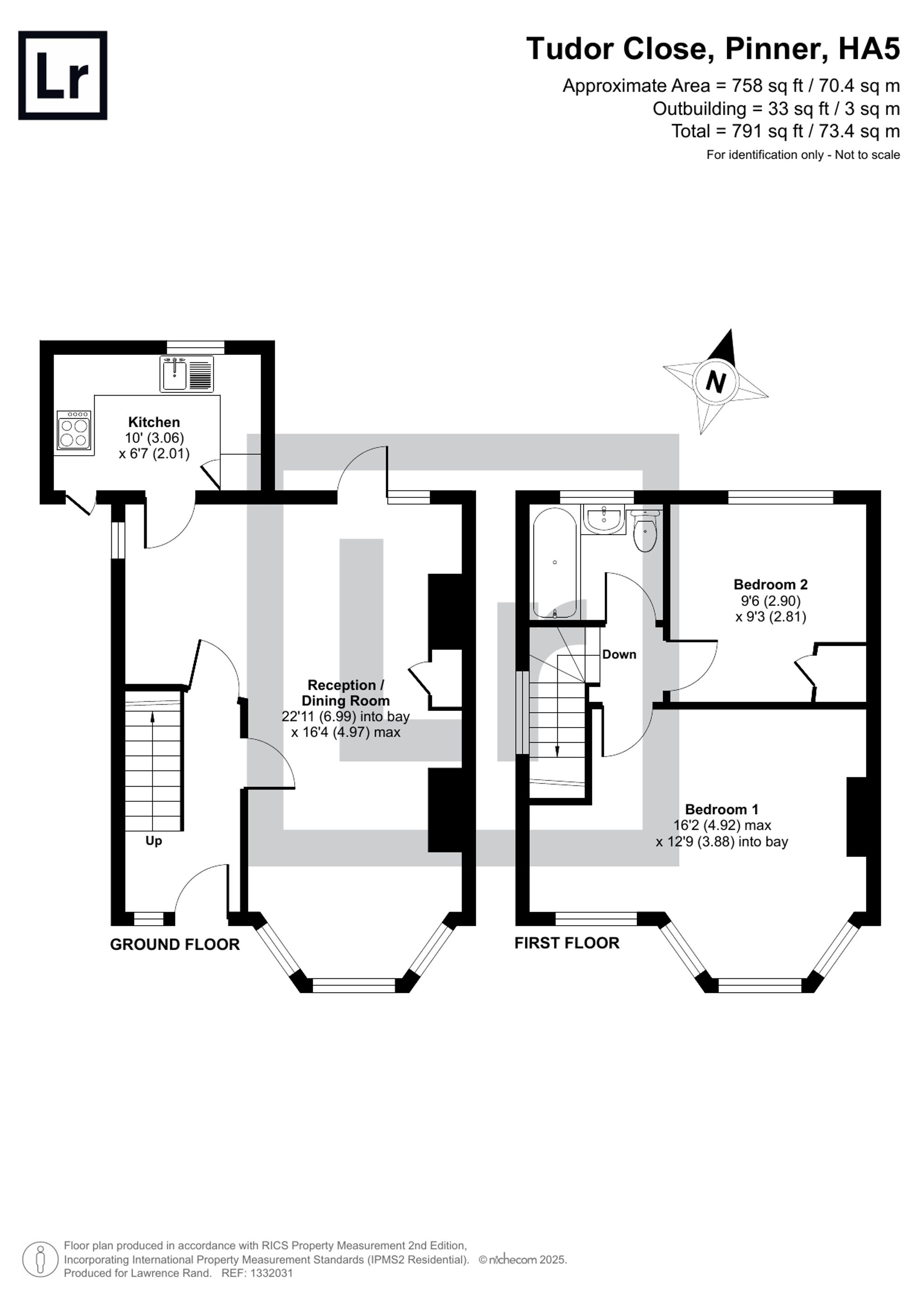 Tudor Close, Pinner, HA5 floorplan