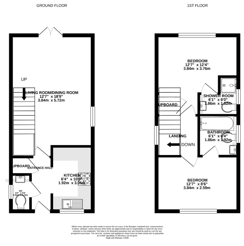 26, Gloster Close, Aldershot floorplan