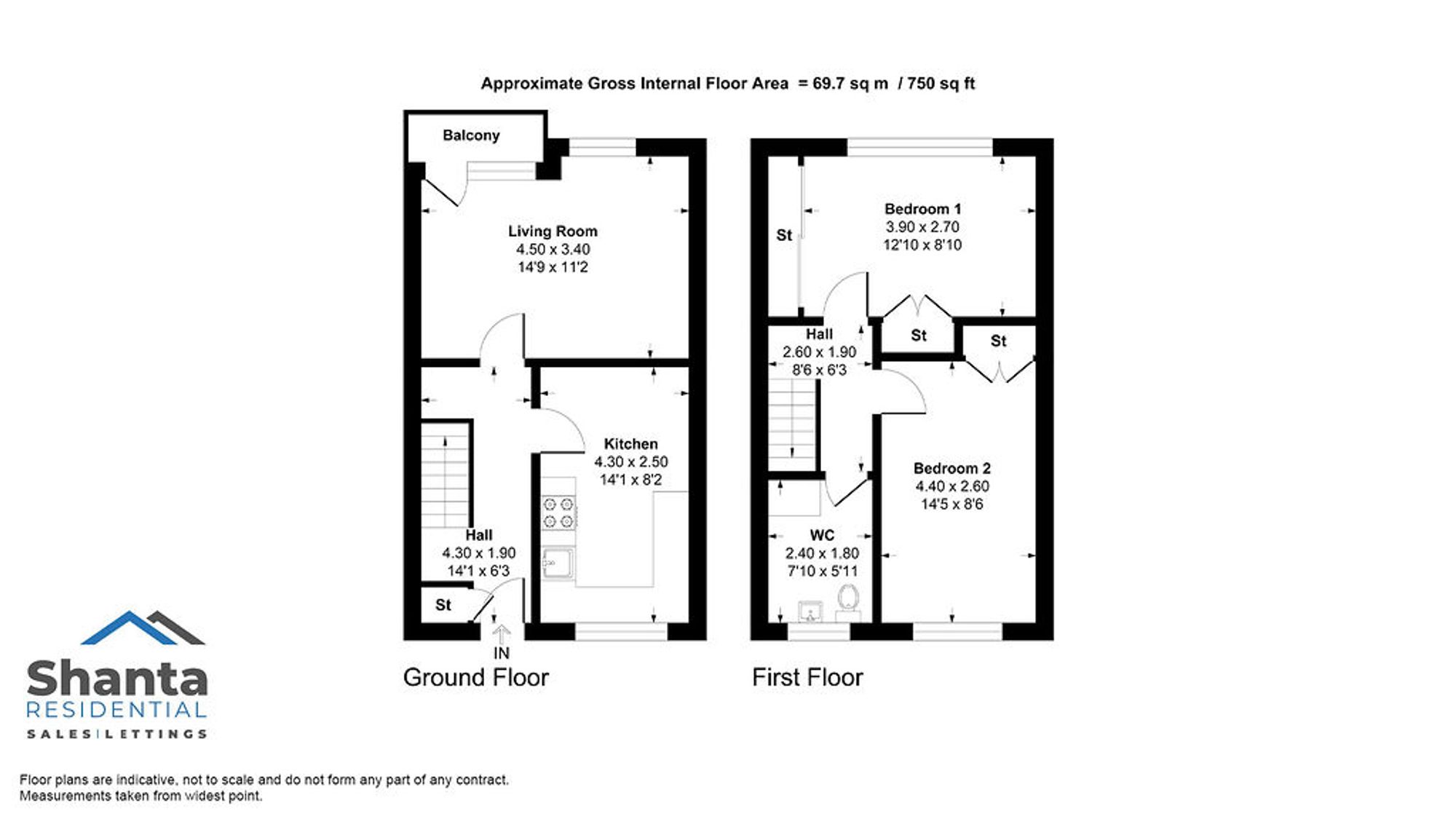19 Brown Place, Glasgow floorplan