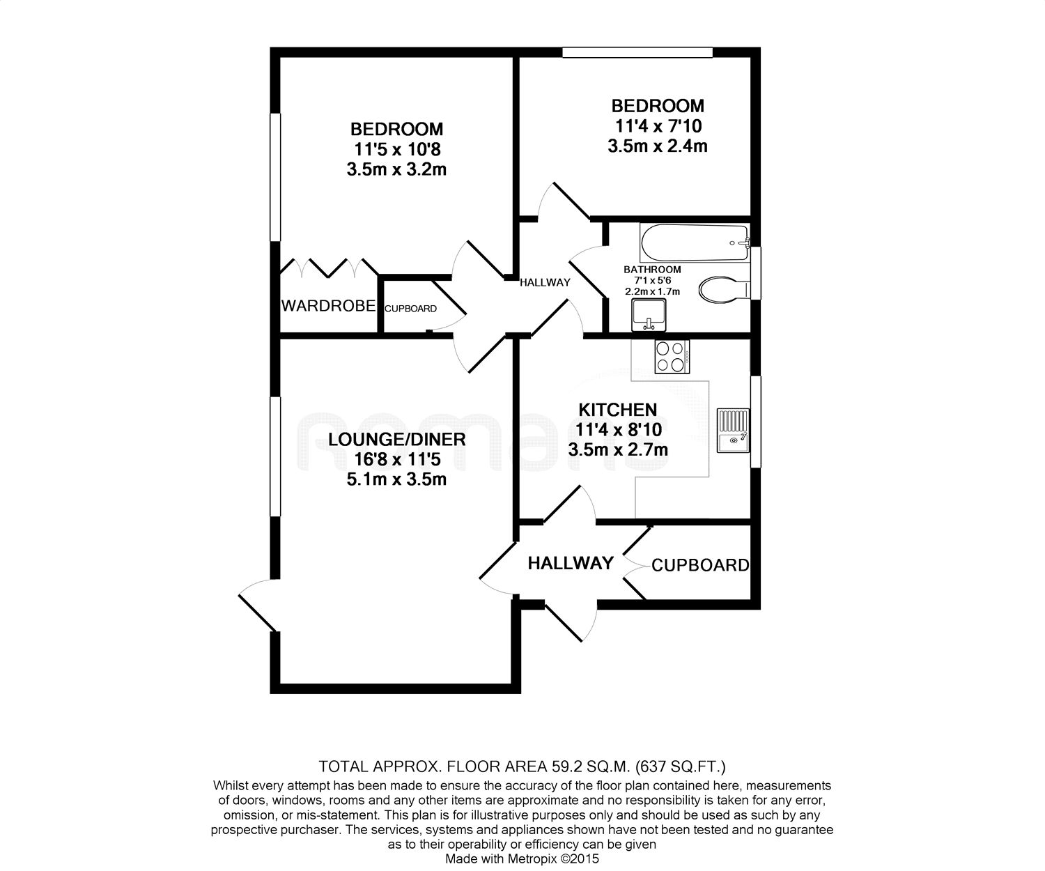 2 Bedrooms Flat to rent in Chantry Close, Windsor SL4