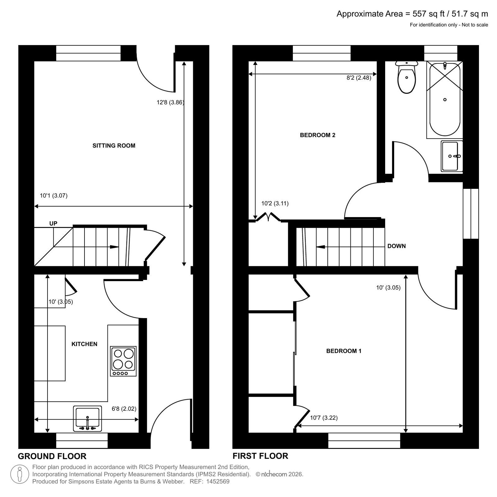 49, Butts Road, Hampshire floorplan