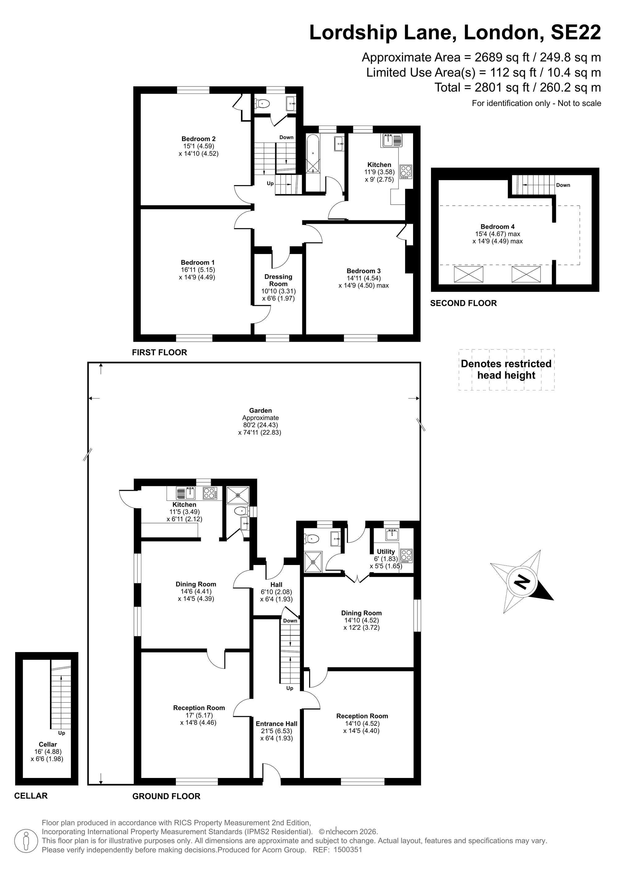 547, Lordship Lane, London floorplan