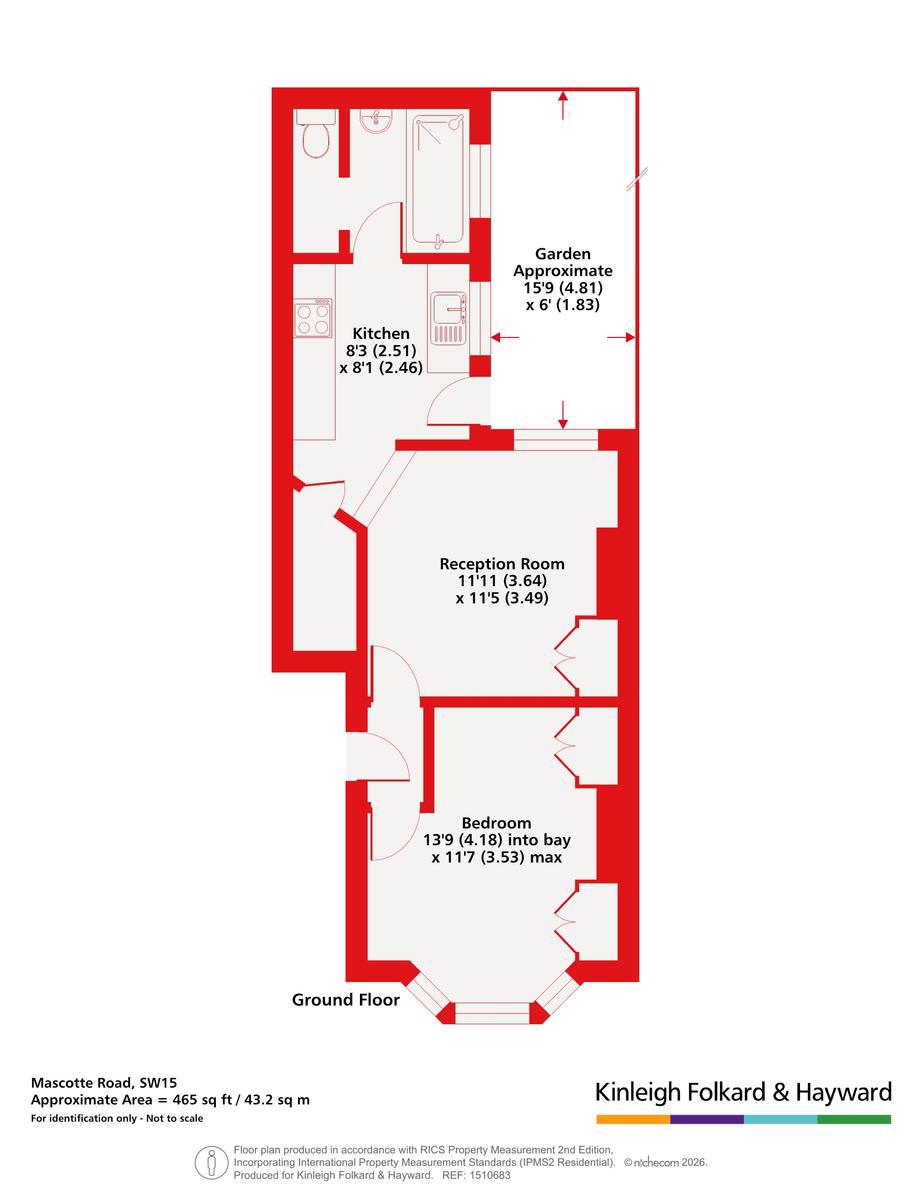 Ground Floor Flat, 15, Mascotte Road, London floorplan