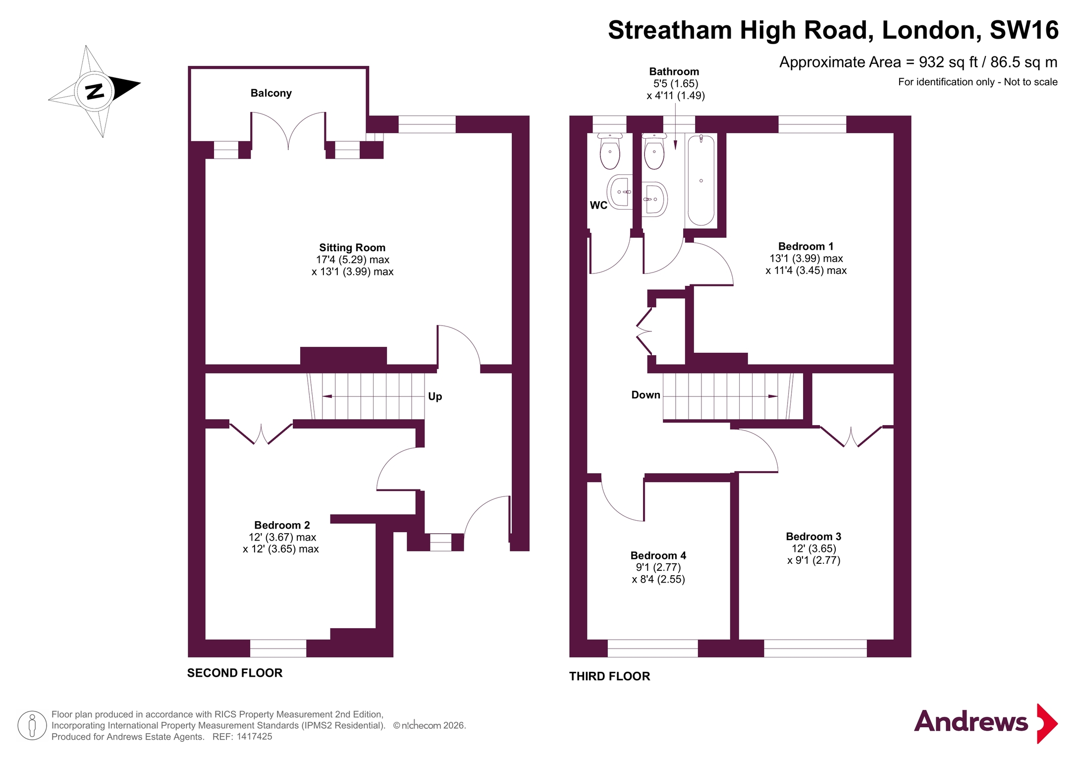 269, Streatham High Road, London floorplan