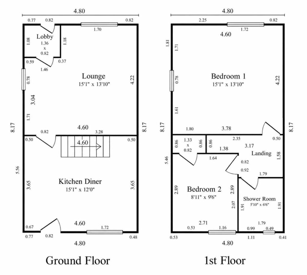 152, Burnley Rd, Bacup floorplan
