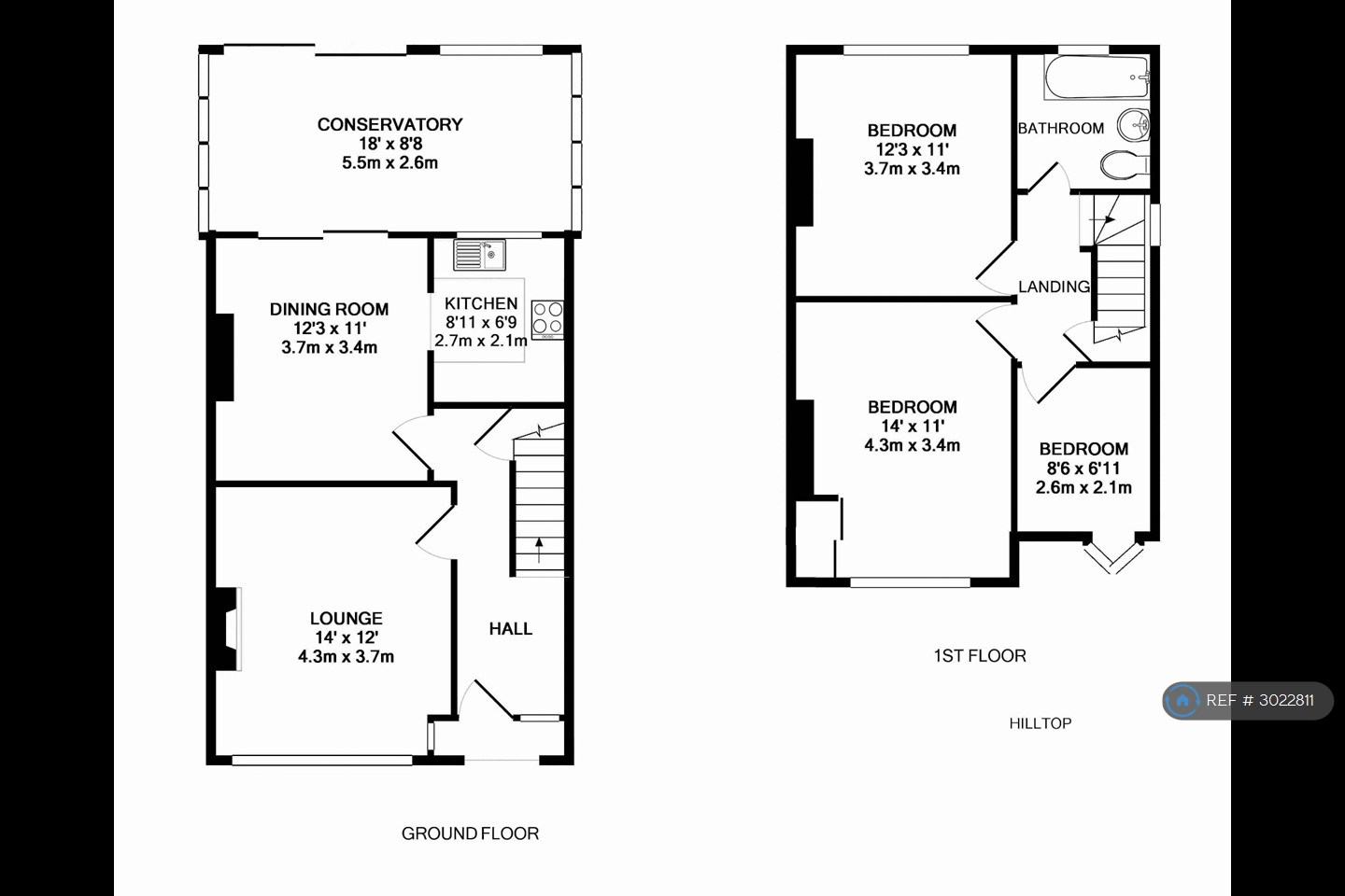 Hilltop Road, Whyteleafe floorplan