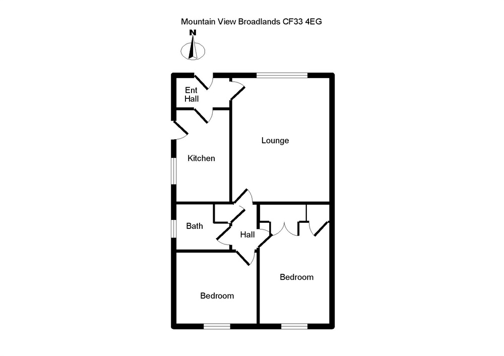 2 Bedrooms Semi-detached bungalow for sale in Mountain View, Broadlands, North Cornelly, Bridgend, Mid Glamorgan CF33