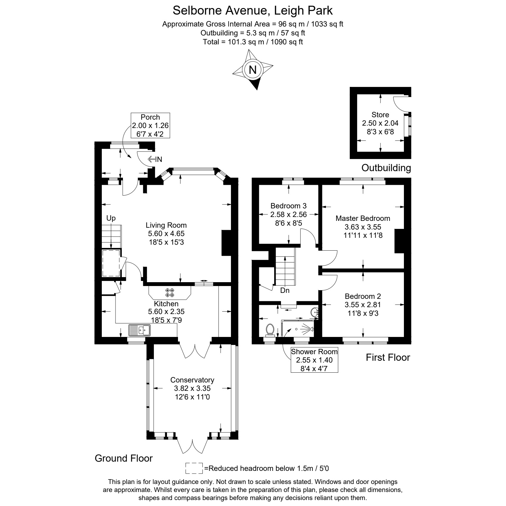 20, Selborne Avenue, Havant floorplan