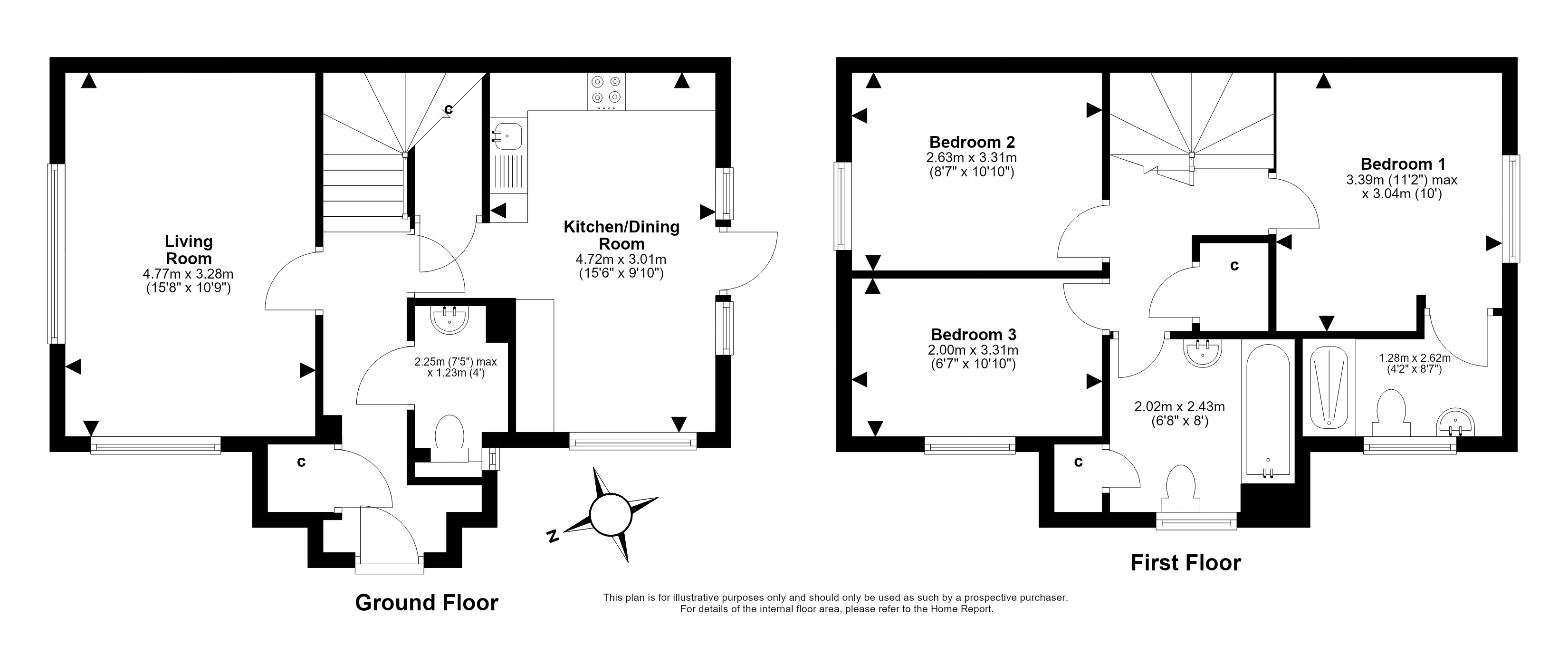 62, Windlass Gardens, Musselburgh floorplan