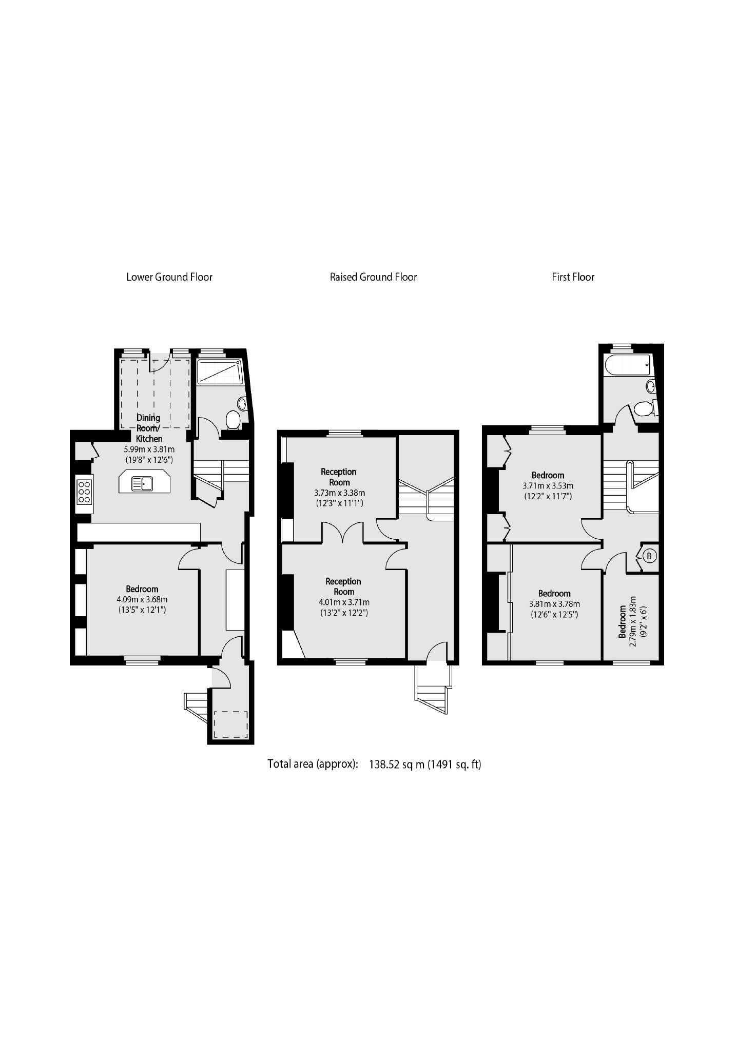 67, Southgate Road, London floorplan