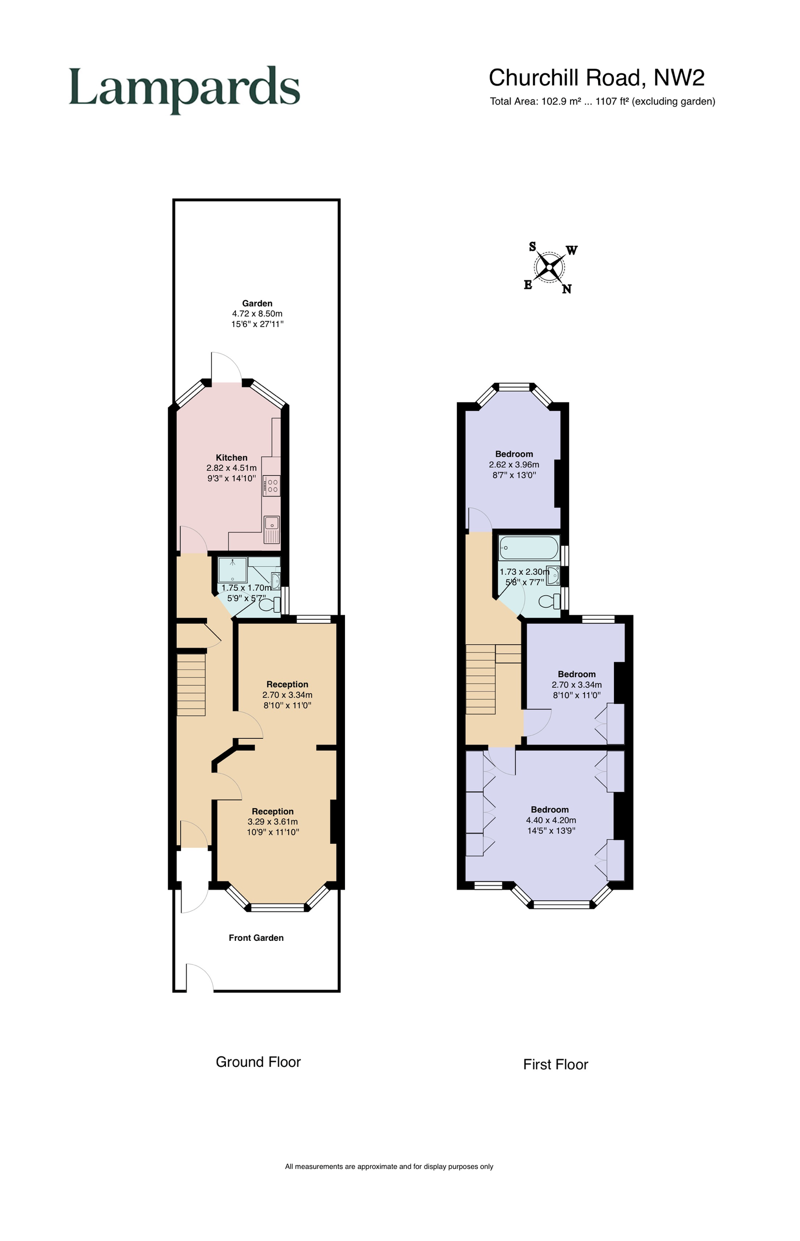 81, Churchill Road, London floorplan