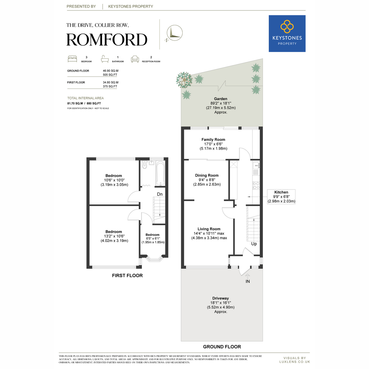 58, The Drive, Romford floorplan