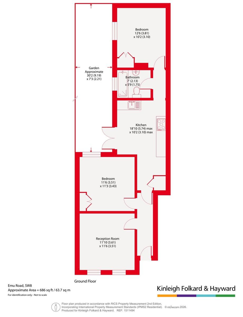 14, Emu Road, London floorplan