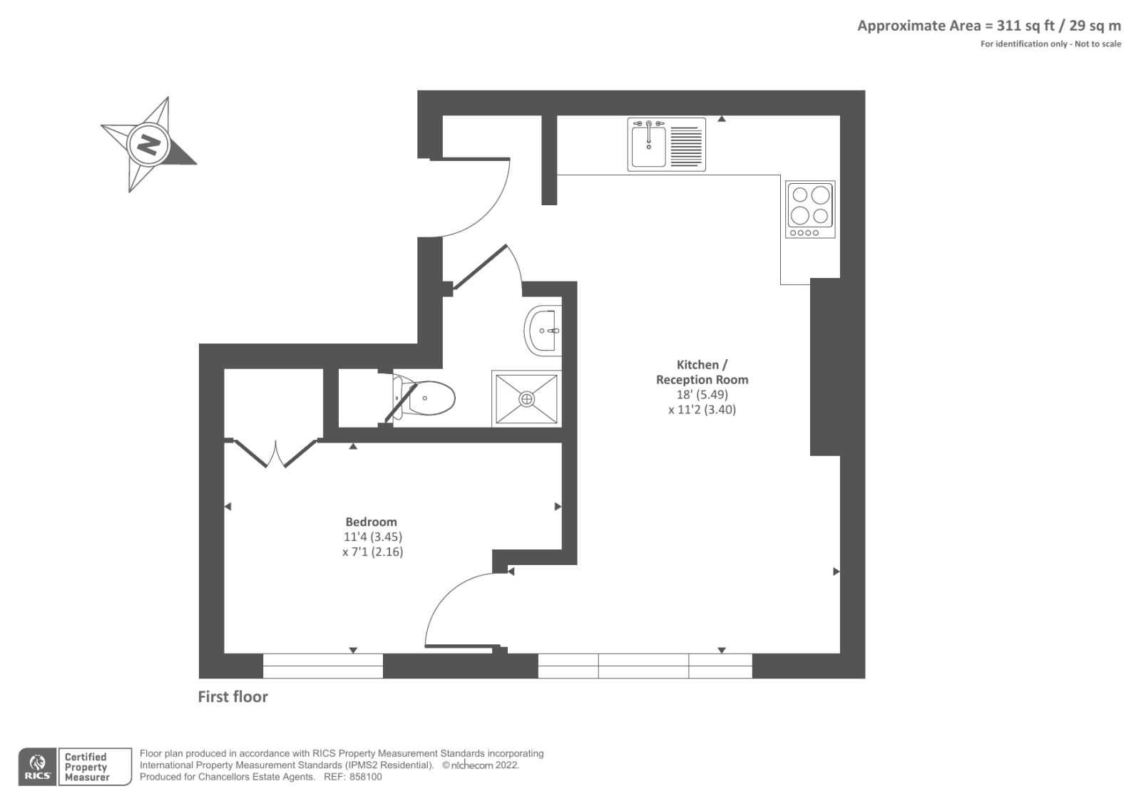 Flat 4, 23, Highgate West Hill, London floorplan
