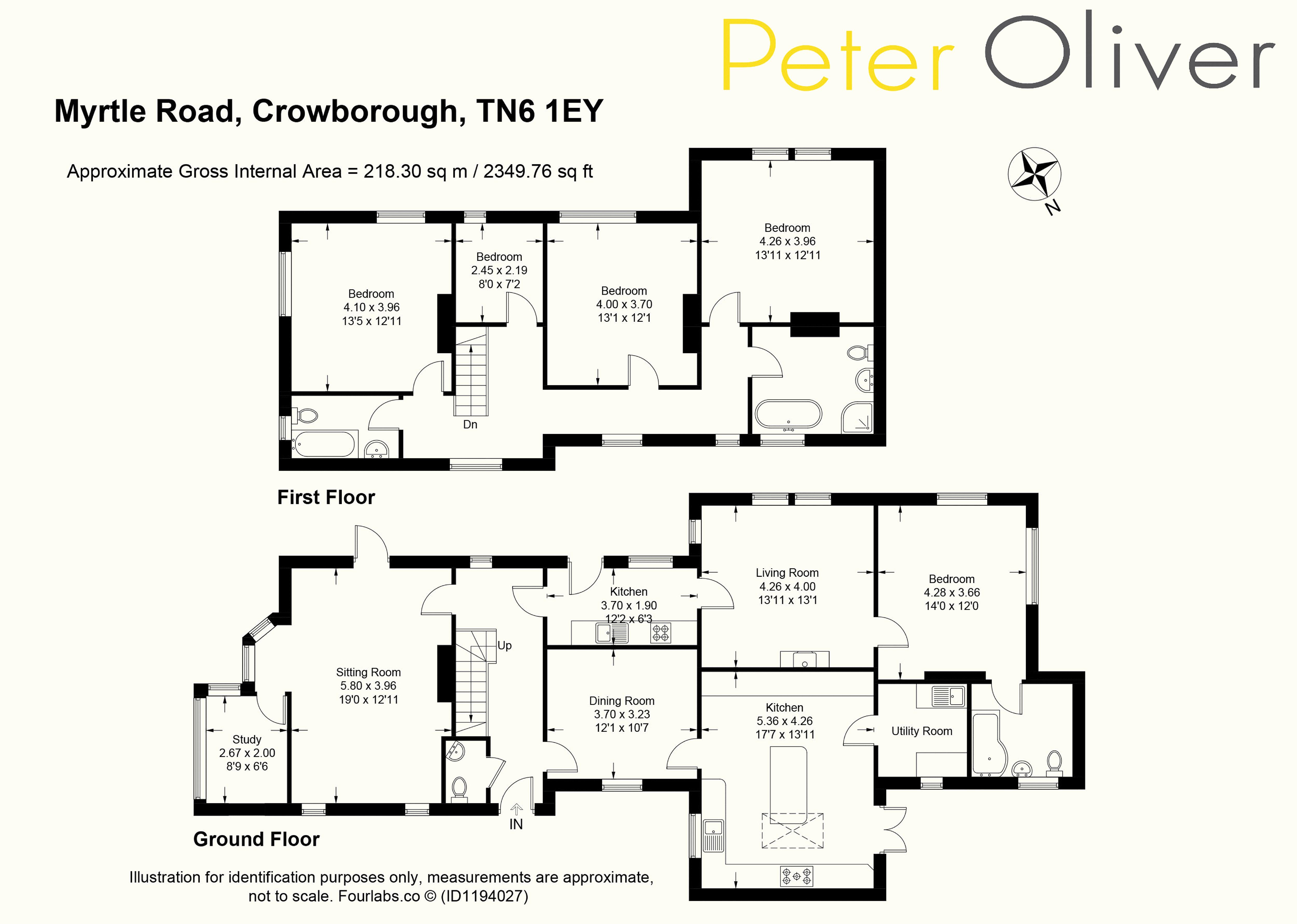 Ridings House, Myrtle Road, Crowborough floorplan