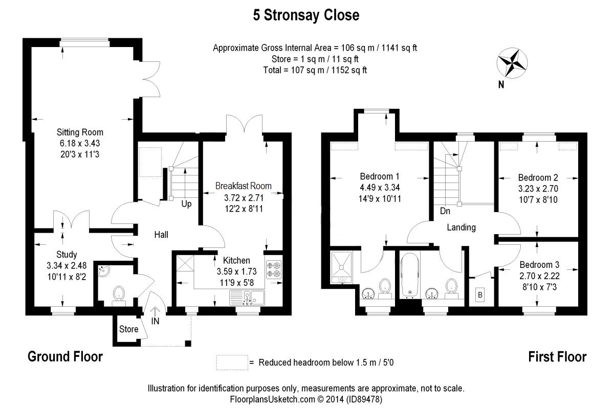 3 Bedrooms Terraced house for sale in Stronsay Close, Hindhead GU26