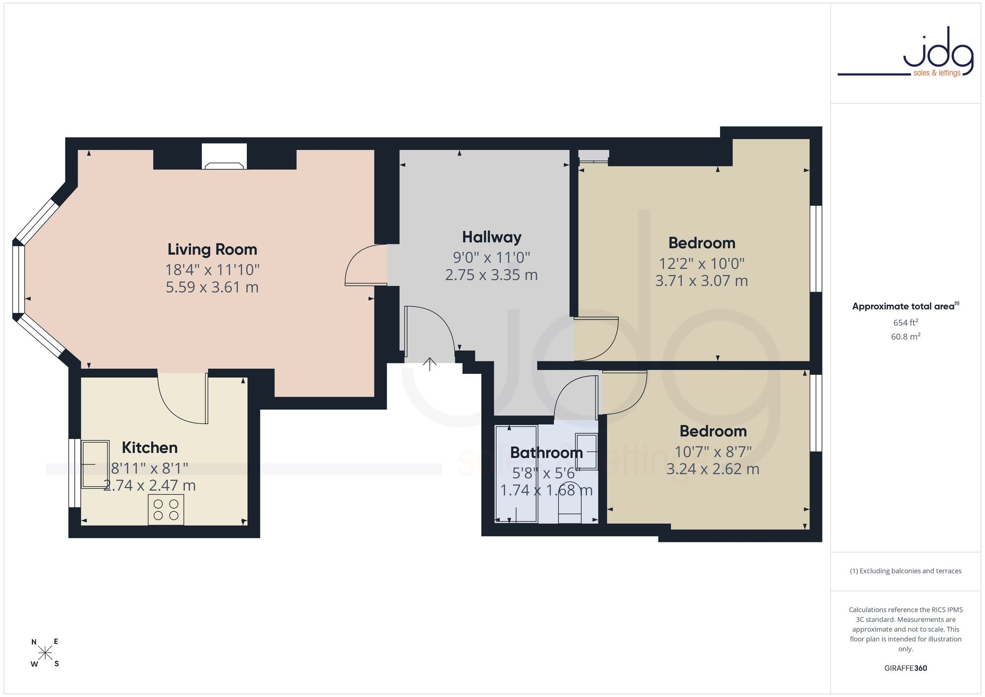 Flat 2, 33 Marine Road West, Morecambe floorplan