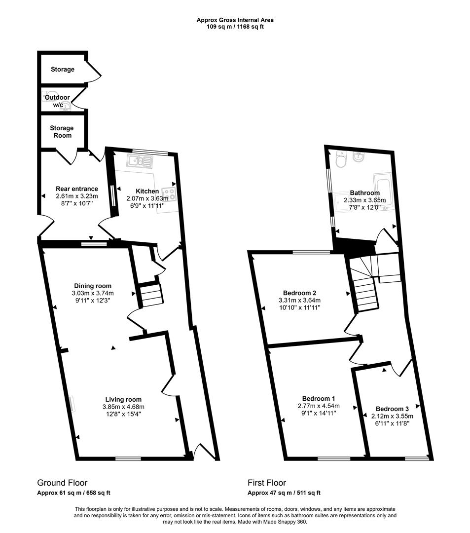 26, St. Mary Street, Cardigan floorplan