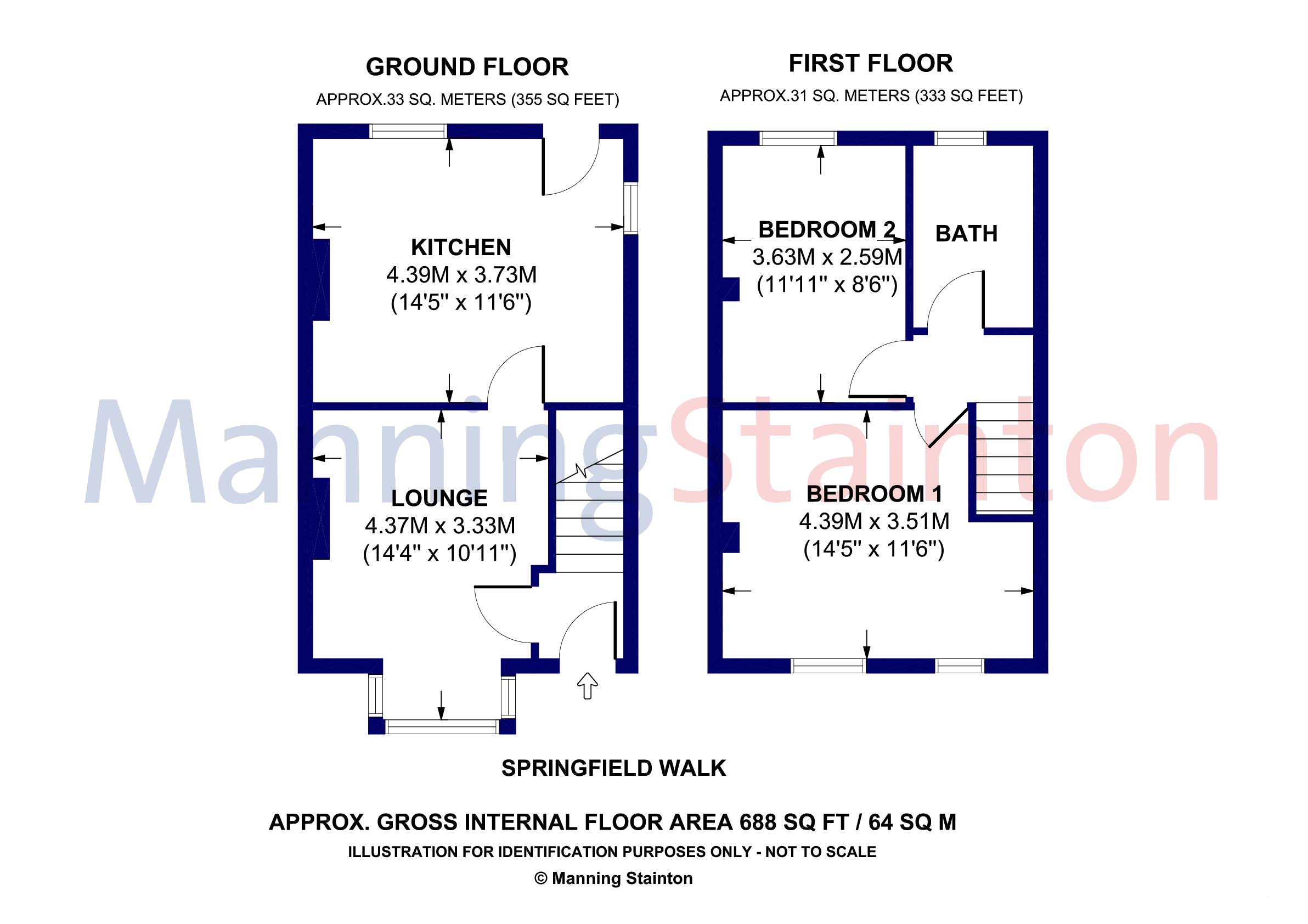 2 bed terraced house for sale in Springfield Walk, Horsforth, Leeds, West Yorkshire LS18 Zoopla