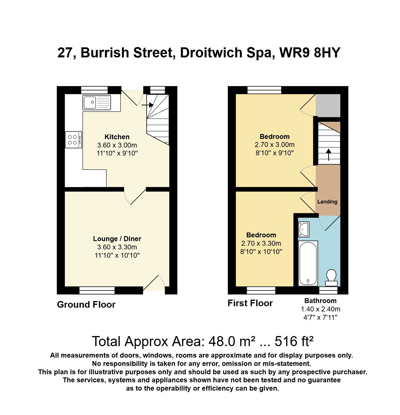 27, Burrish Street, Worcestershire floorplan