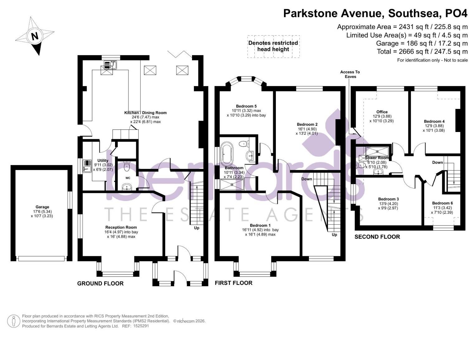 76, Parkstone Avenue, Southsea floorplan