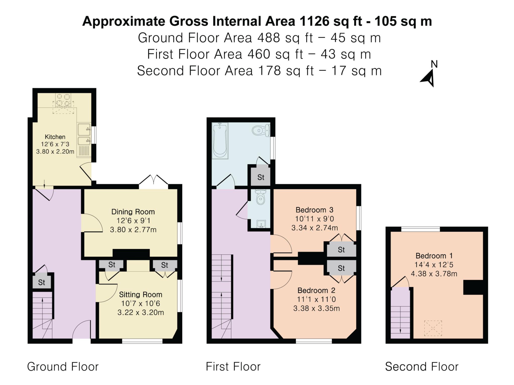 48, Great Clarendon Street, Oxford floorplan