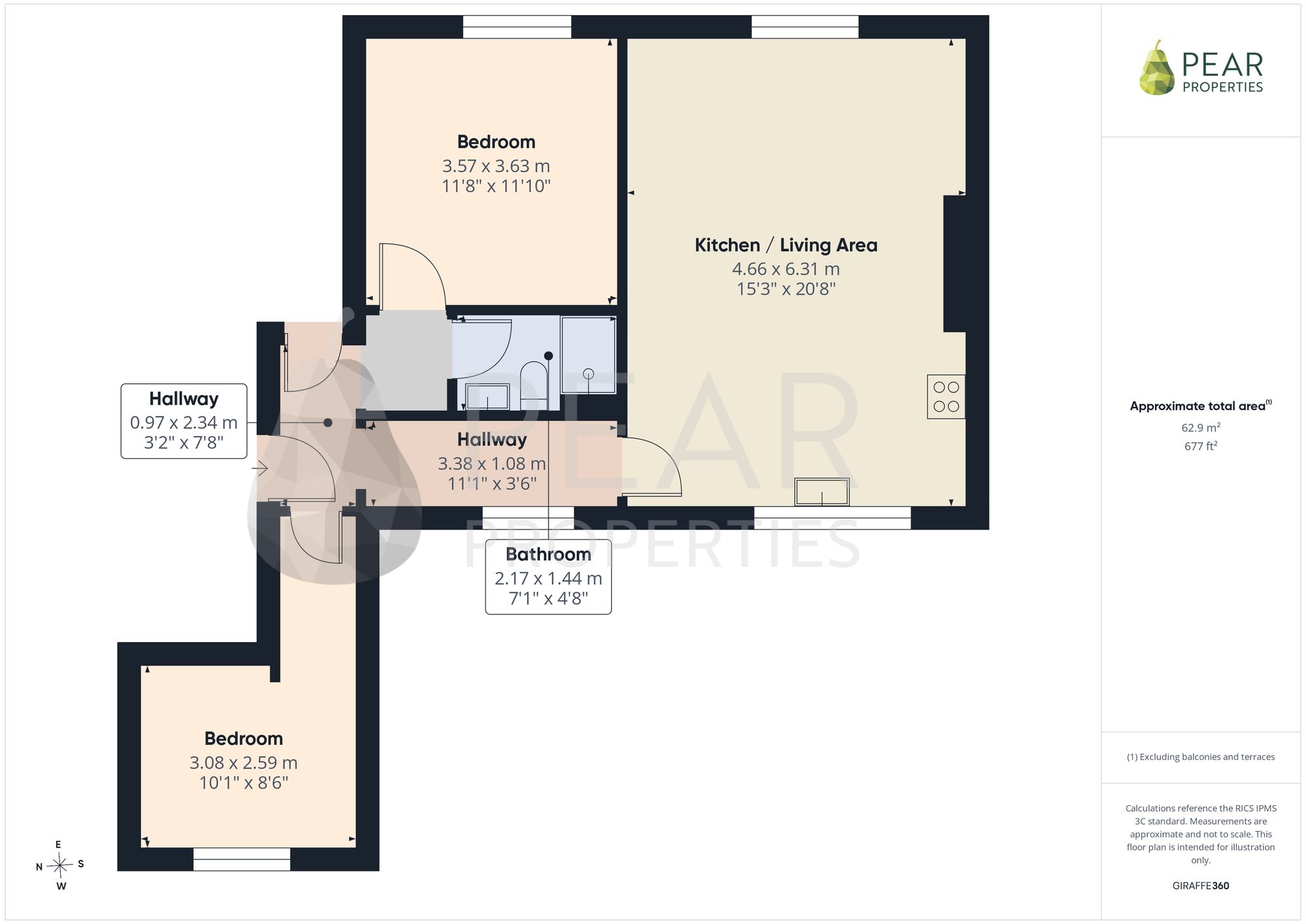 Flat 5, The Presbytery, Lancing floorplan