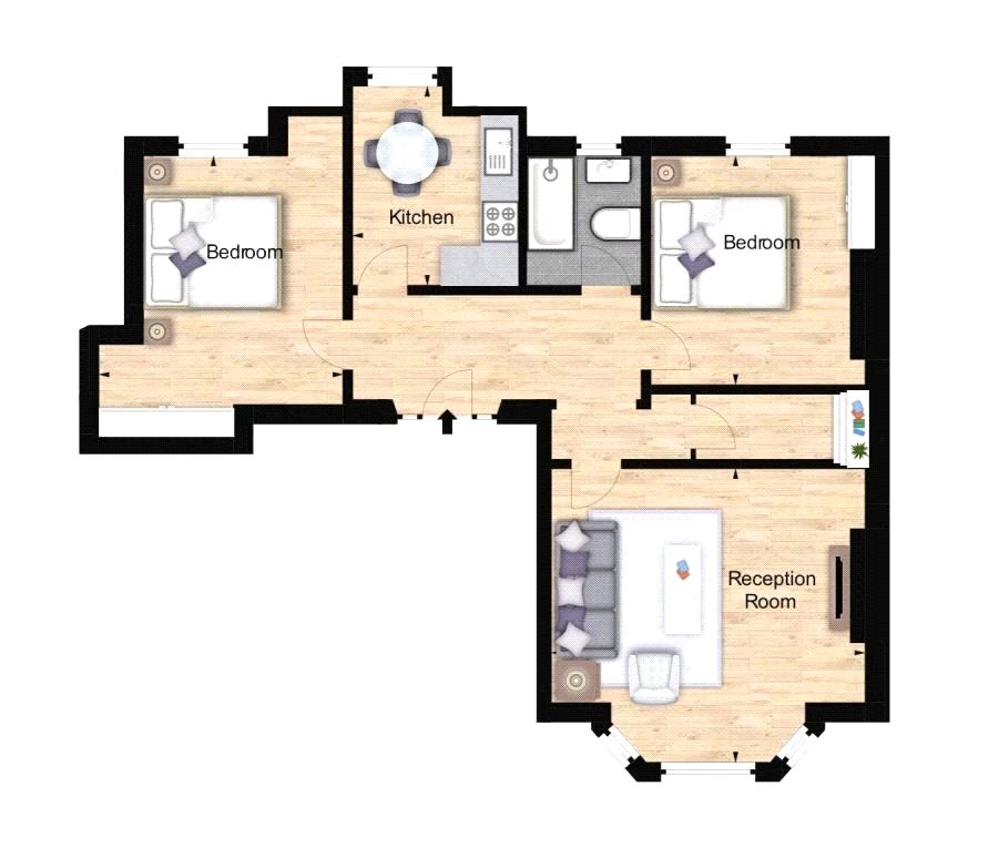 2 Bedrooms Flat to rent in Hamlet Gardens, 290 King Street, Ravenscourt Park, London W6