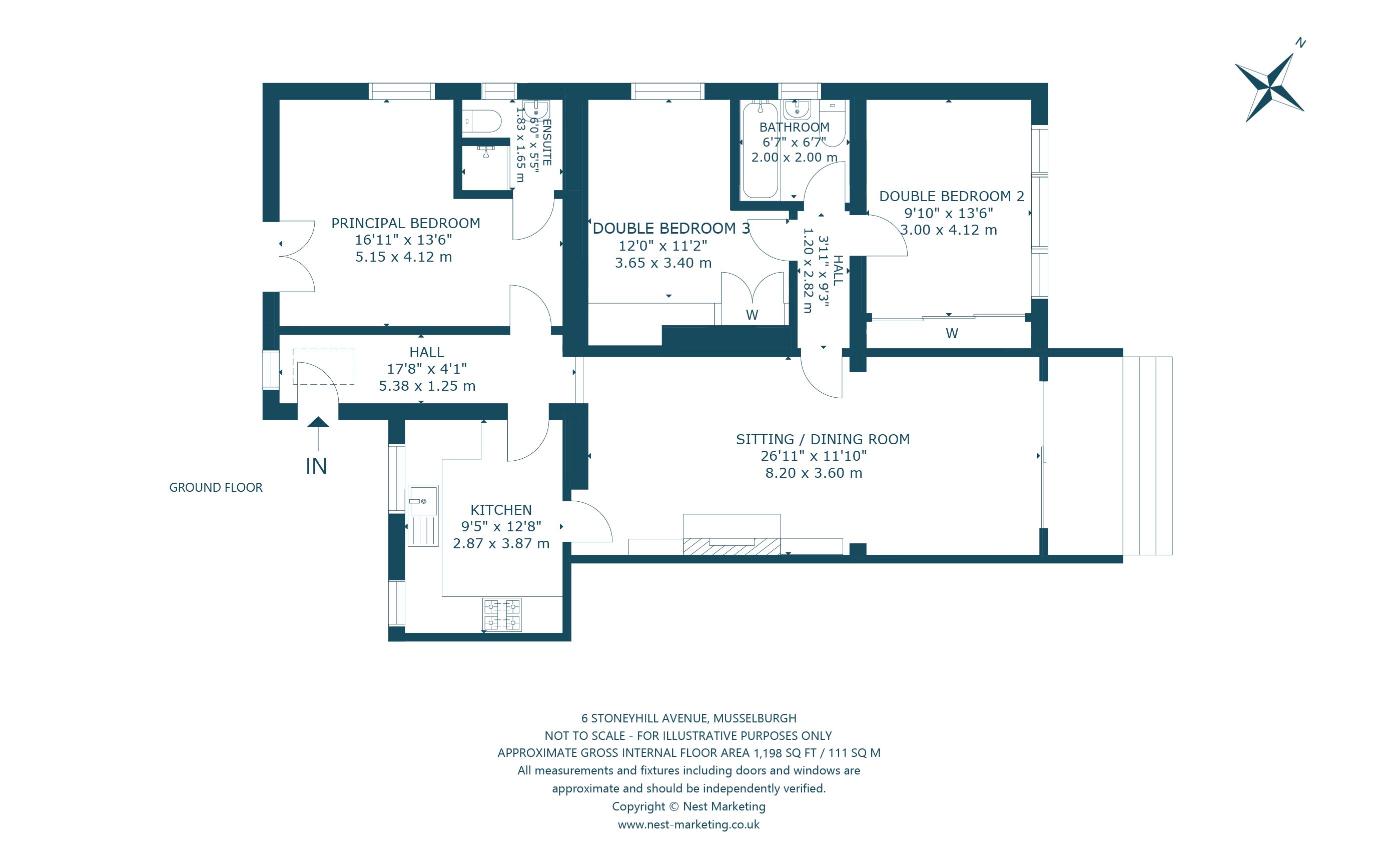 6, Stoneyhill Avenue, Musselburgh floorplan