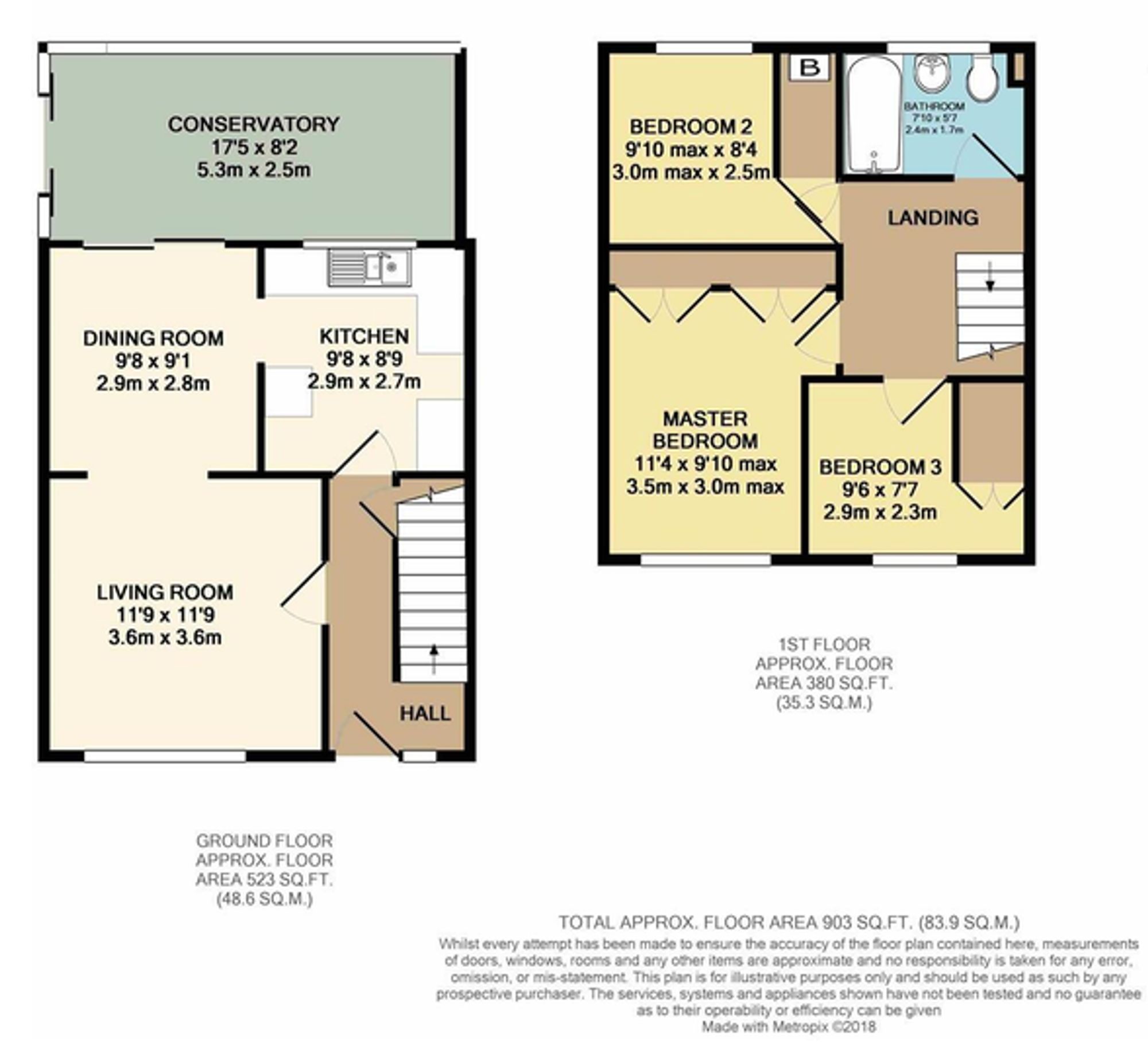 23 Broughton Close, Taunton floorplan