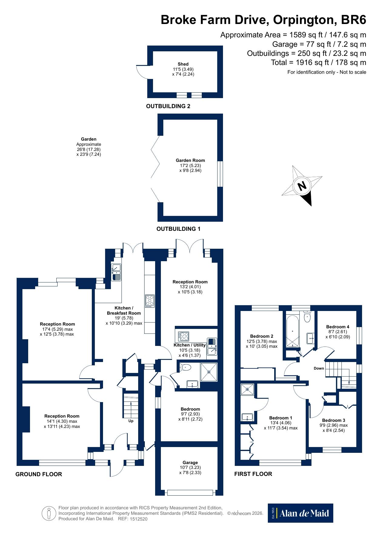 18, Broke Farm Drive, Orpington floorplan