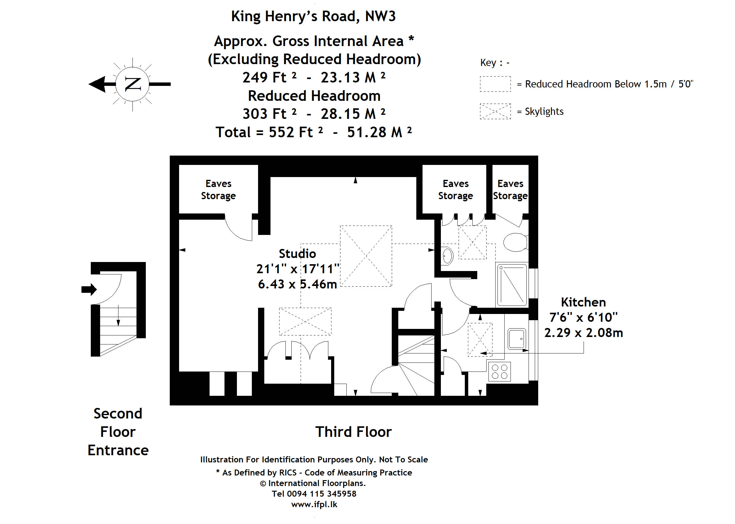Flat 6, 123, King Henrys Road, London floorplan