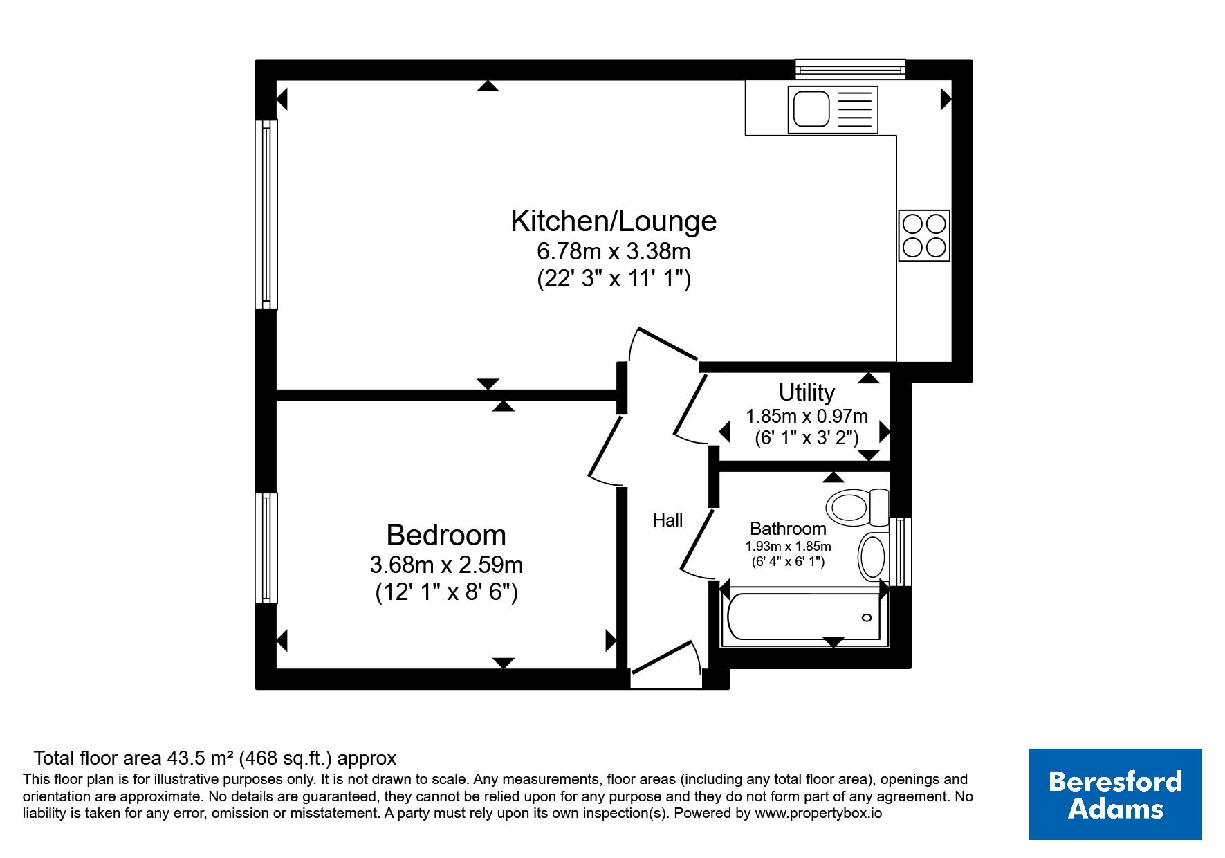 225, Queens Road, Cheshire floorplan