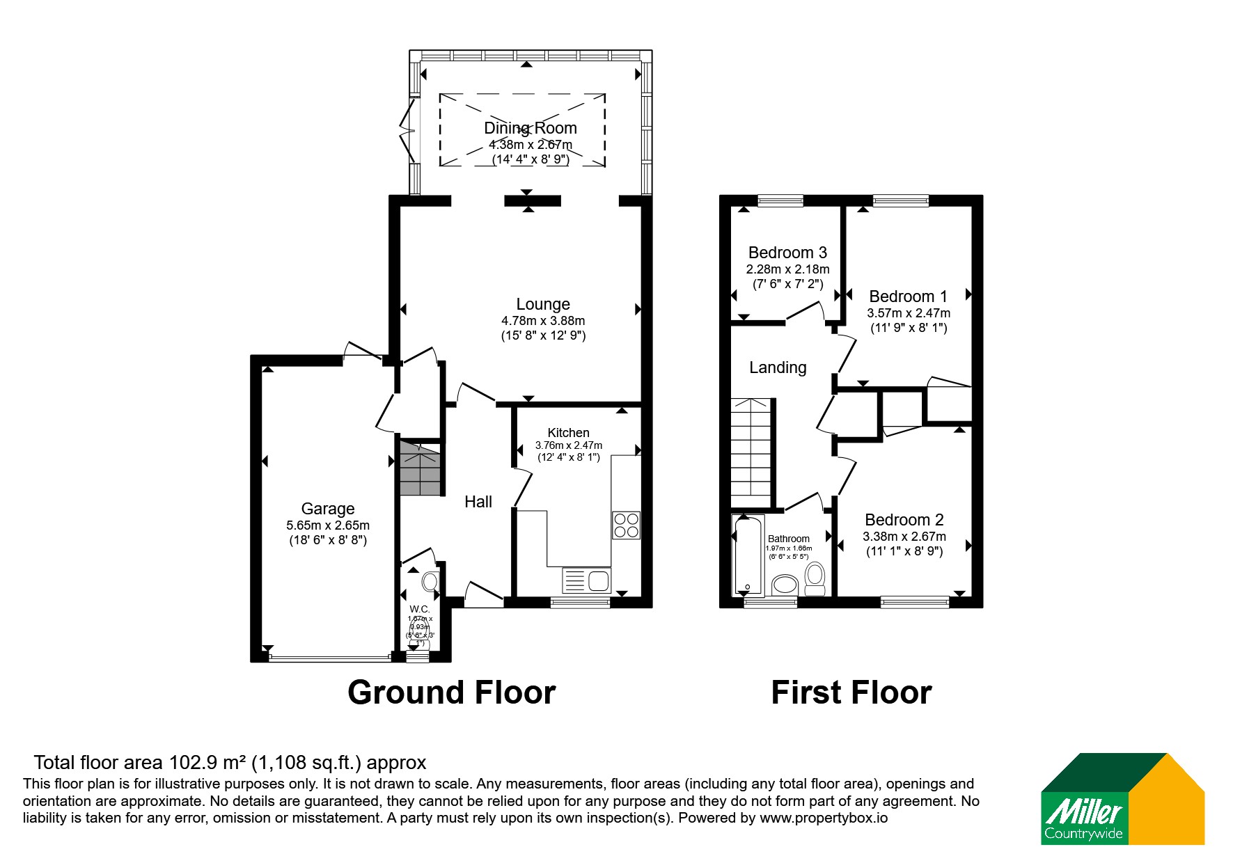 7, Springfield Way, St. Austell floorplan