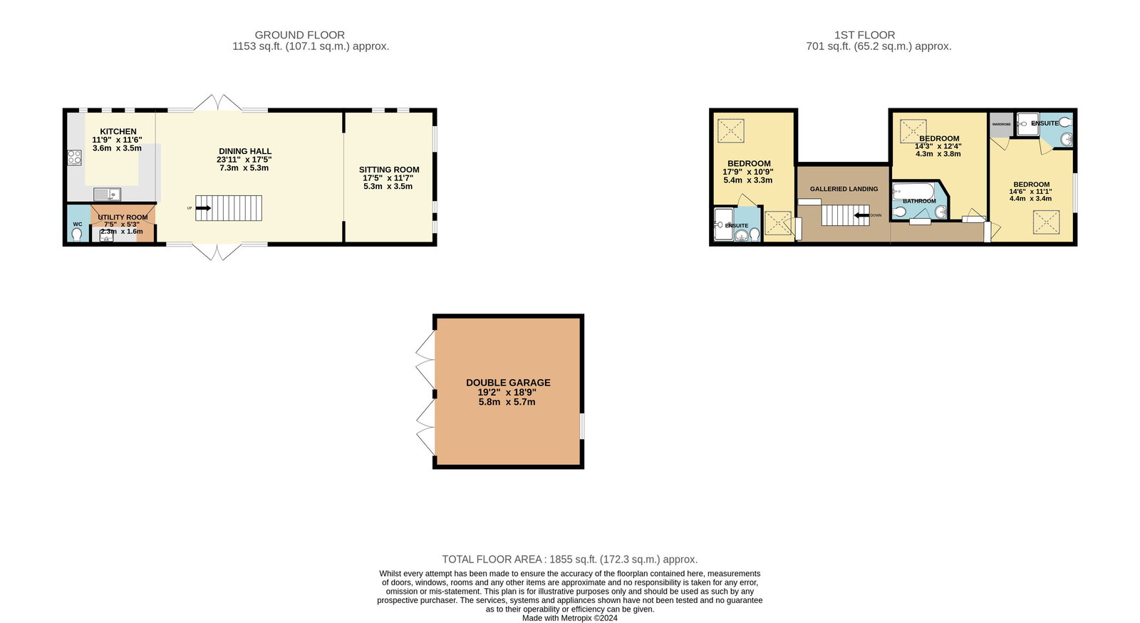 Red Wychend Stables, Much Cowarne, Bromyard floorplan