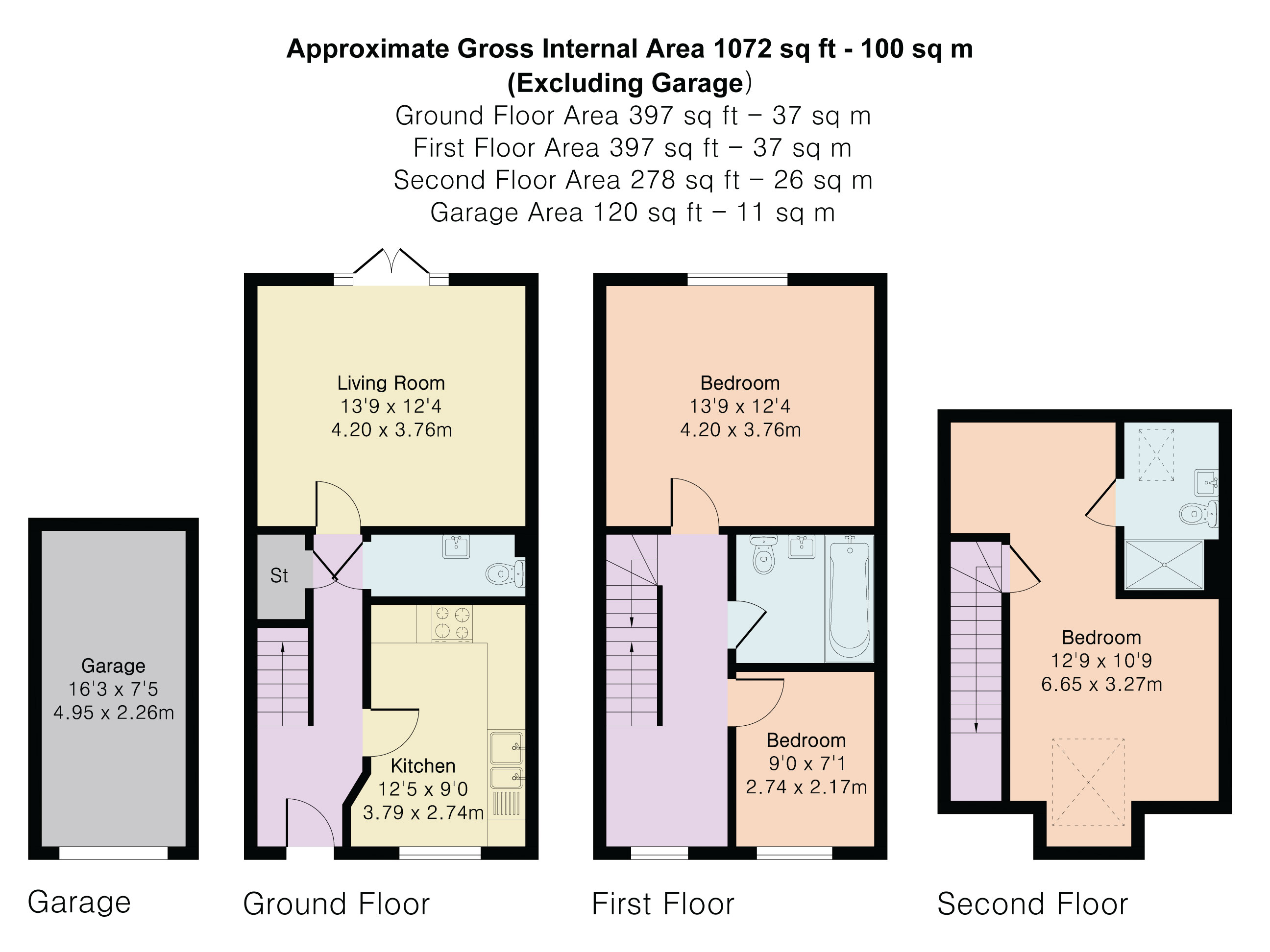 29, Bugle Place, Devon, TQ12 1GZ floorplan