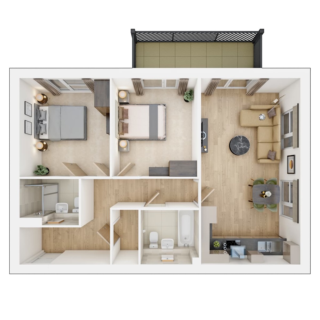 The Chestnut - Plot 42, Little Furze Place, Gosforth Lane, Watford floorplan
