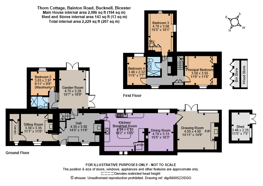 Thorn Cottage, 13, Bainton Road, Bicester floorplan