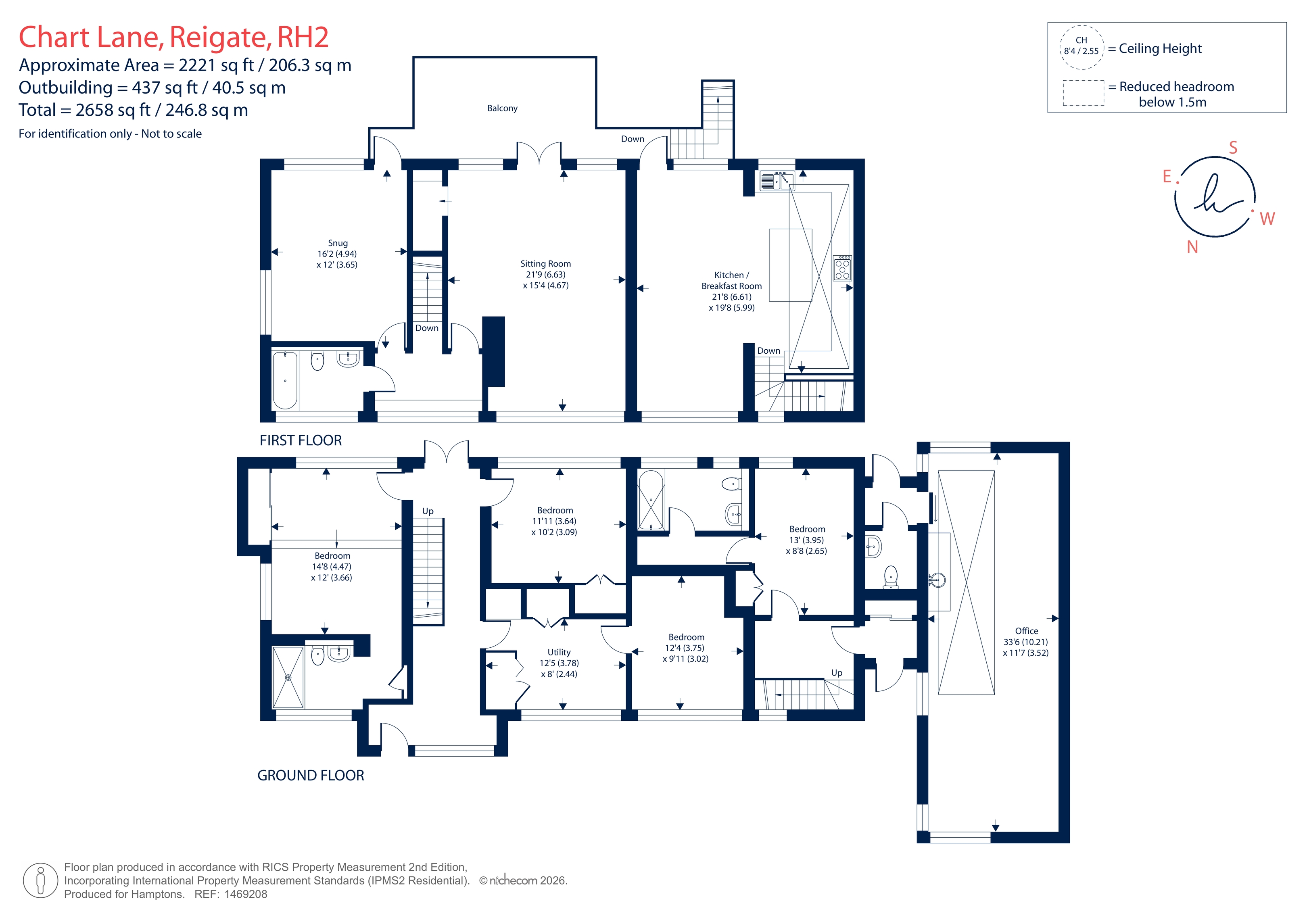 Fairlead, Chart Lane, Reigate floorplan