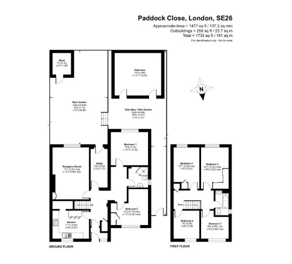 20, Paddock Close, London floorplan